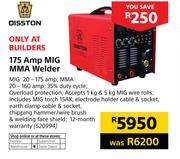 Disston 175 Amp MIG MMA Welder