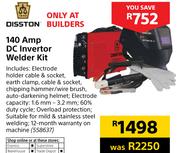 Disston 140Amp DC Invertor Welder Kit