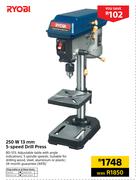 Ryobi 250W 13mm 5-Speed Drill Press
