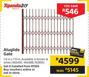 Xpanda DIY Aluglide Gate-1.8m x 1.9m