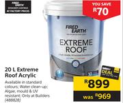 Fired Earth Extreme Roof Acrylic-20L