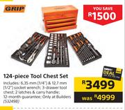 Grip 124 Piece Tool Chest Set