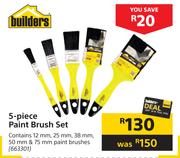 Builders 5 Piece Paint Brush Set