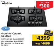 Whirlpool 4 Burner Ceramic Gas Hob