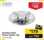 Cadac Stainless Steel Power Cooker Top Large