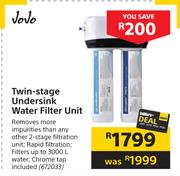 JoJo Twin Stage Undersink Water Filter Unit