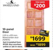 Swartland 10 Panel Door-2032m x 813mm