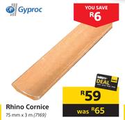Gyproc Rhino Cornice-75mm x 3m