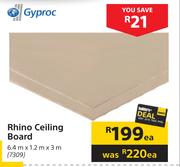 Gyproc Rhino Ceiling Board-6.4m x 1.2m x 3m Each