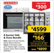 Goldair 4-Burner Hob & Oven Bundle