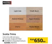 Trento Scotia Trims (Available In Assorted Colours)