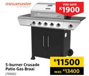 Megamaster 5- Burner Crusade Patio Gas Braai