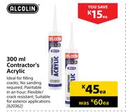 Alcolin 300ml Contractor's Acrylic-Each