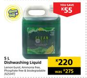 Clean Day Dishwashing Liquid-5L