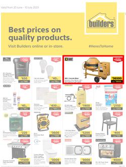 Builders Kitwe : Best Prices On Quality Products (20 June - 10 July 2023), page 1