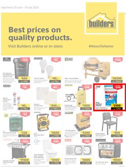 Builders Kitwe : Best Prices On Quality Products (20 June - 10 July 2023), page 1