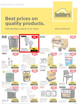 Builders Kitwe : Best Prices On Quality Products (20 June - 10 July 2023), page 1