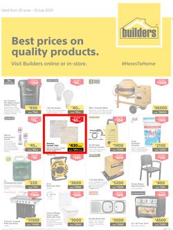 Builders Kitwe : Best Prices On Quality Products (20 June - 10 July 2023), page 1
