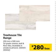 Treehouse Tile Range-250mm x 500mm Per Box