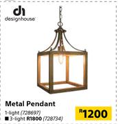 Design House Metal Pendant (3-Light)