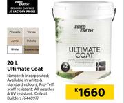 Fired Earth Ultimate Coat-20L