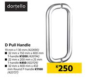 Dortello Round P-Handle 32mm x 400mm x 432mm