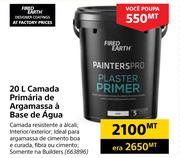 Fired Earth 20L Camada Primaria de Argamassa a Base de Agua