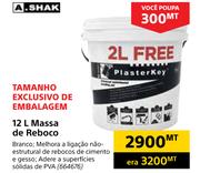 A.Shak 12L Massa de Reboco