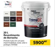 Fired Earth Damp X 20L Revestimento de Borracha