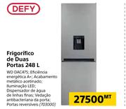 Defy Frigorifico de Duas Portas 248L