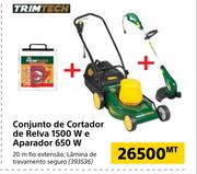 Trimtech Conjunto de Cortador de Relva 1500W e Aparador 650W