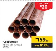 Coppertube 15mm x 5.5m (Class 0)-Each