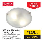 Eurolux 300mm Alabaster Ceiling Light-Each