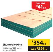 Shutterply Pine (2440mm x 1220mm x 18mm)-Each