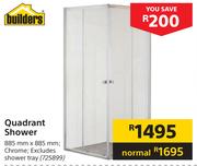 Builders Quadrant Shower-885mm x 885mm