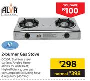 Alva 2 Burner Gas Stove GCS04