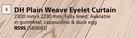 DH Plain Weave Eyelet Curtain-2300mm x 2230mm