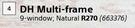 DH Multi Frame Natural 9 Window