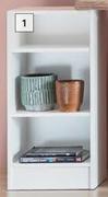 HK Cuba Bookcase (White) 800mm x 400mm