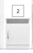 Home & Kitchen White Pedestal 450mm x 450mm x 650mm