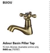 Bijiou Adour Basin Pillar Tap Bronze 15mm-Each