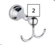 Lusso Rosa Chrome Towel Hook-Each