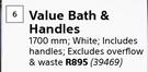 Value Bath And Handles