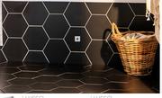 Hexagon Porcelain Tiles 200mm x 230mm-Per Sqm