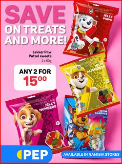 PEP Namibia : Save On Treats And More (29 March - 11 April 2024), page 1
