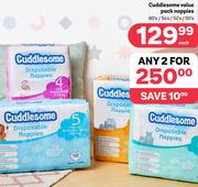 Cuddlesome Value Pack Nappies-For Any 2 