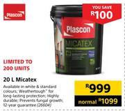 Plascon Micatex-20Ltr