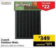 Dirttrapper 2 Pack Outdoor Mats-400mm x 600mm