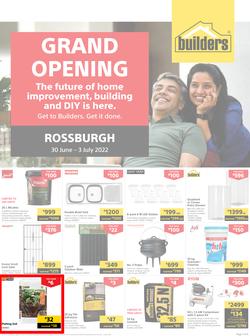 Builders Rossburgh : Grand Opening (30 June - 03 July 2022) , page 1