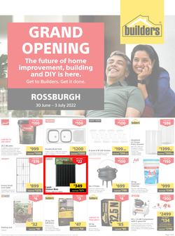 Builders Rossburgh : Grand Opening (30 June - 03 July 2022) , page 1